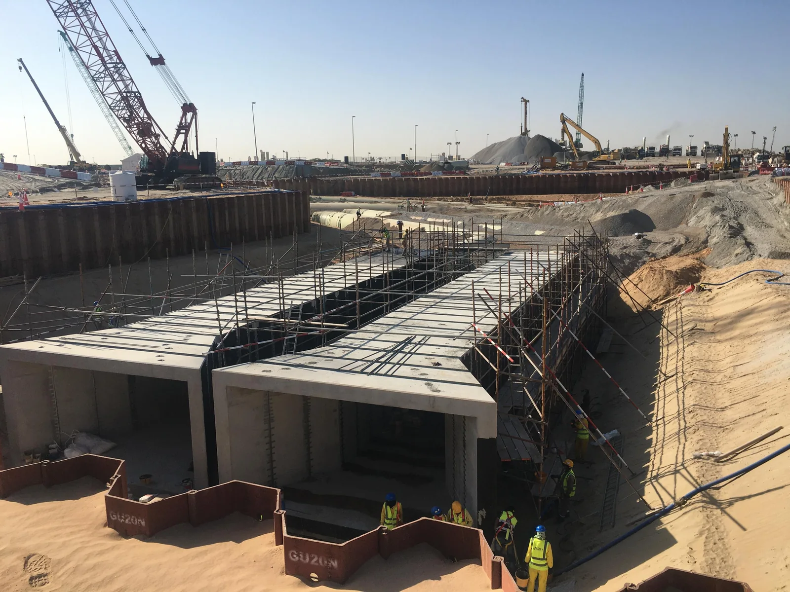 Reinforced concrete construction shown in Marafi’s civil works profile