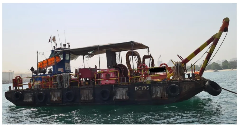 Support craft shown in the company profile’s marine equipment photographs